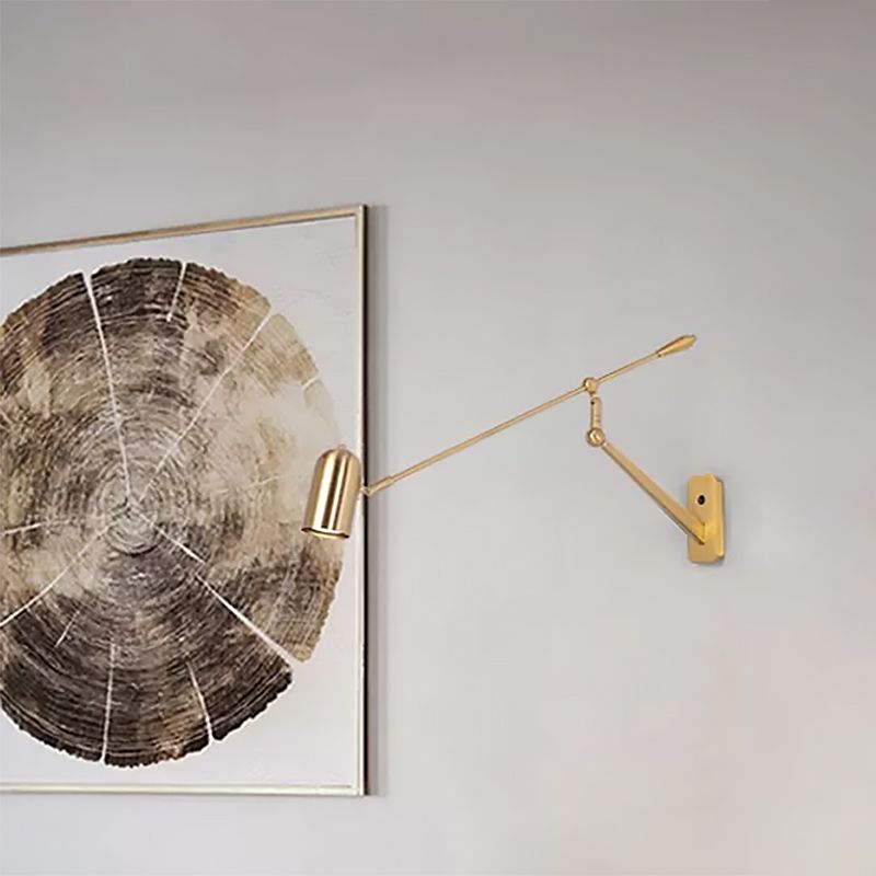 Freja Moderne Wandlamp Cilindrisch Modern/Minimalistisch Metaal Verstelbaar Goud Slaapkamer