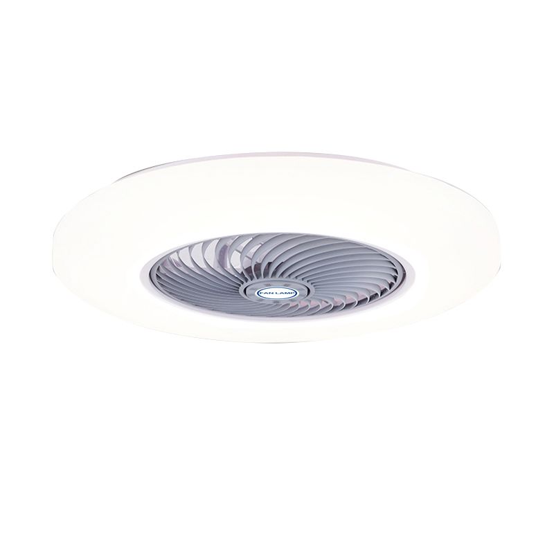 Quinn Moderne Ronde Fan LED Plafondventilator met Lamp Metaal/Acryl Wit/Zwart/Grijs/Goud Slaap/Woon/Eetkamer