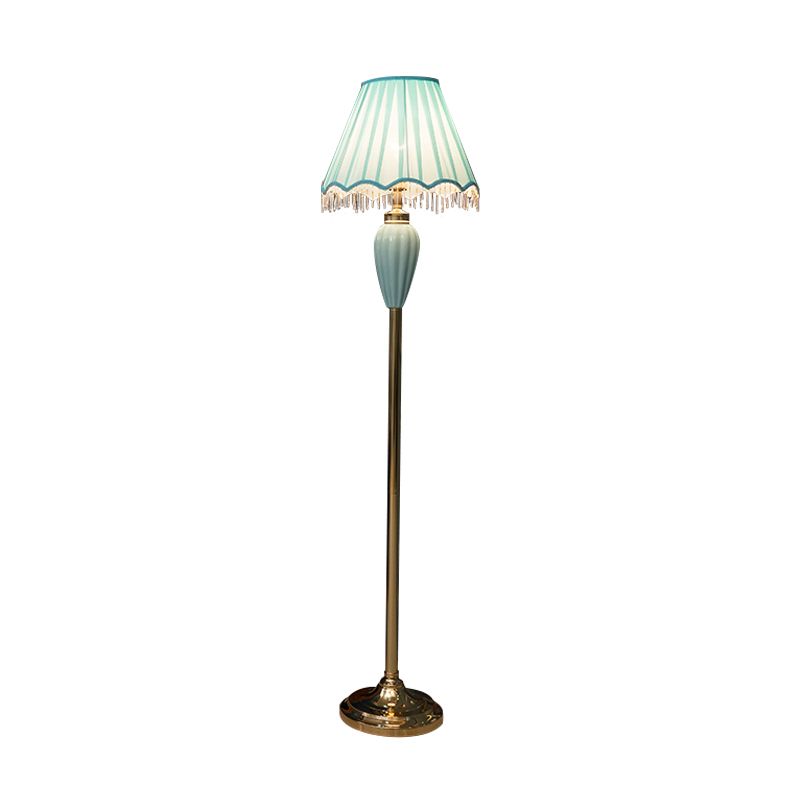 Eryn Design Vintage Vloerlamp Blauw/Roze Keramische Stoffen Slaapkamer/Woonkamer