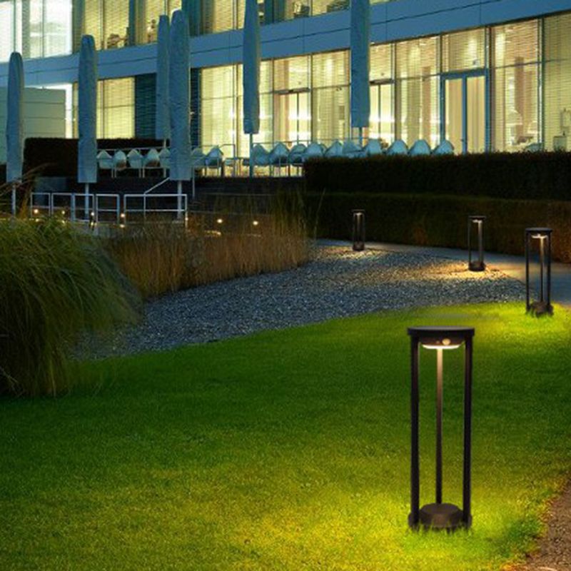 Pena Moderne LED Buitenlamp Zwart Metaal Tuin/Stoeprand/Balkon