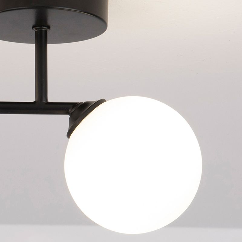 Valentina Moderne Bol LED Plafondlamp Metaal/Gals Zwart/Goud Slaap/Woon/Eetkamer