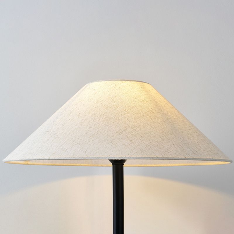 Salgado Retro Asperge LED Vloerlamp Keramisch/Stof Wit Slaap/Woon/Eetkamer