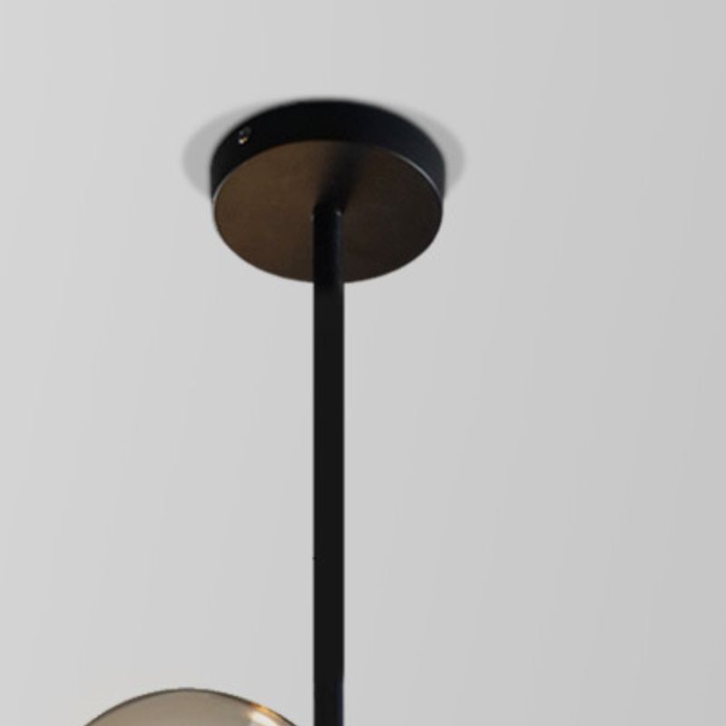 Valentina Modern Bubble LED Hanglampen Zwart  Glas Metaal Slaapkamer