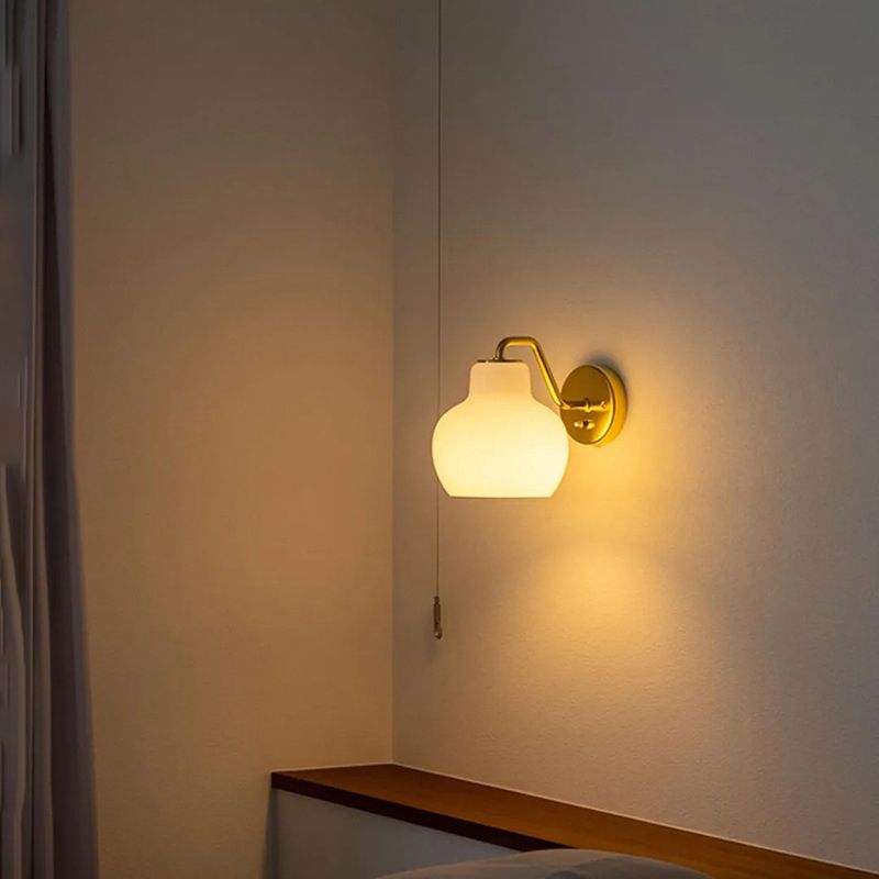 Lily Moderne Design LED Wandlamp Koepelvorm Metaal/Glas Slaapkamer/Woonkamer