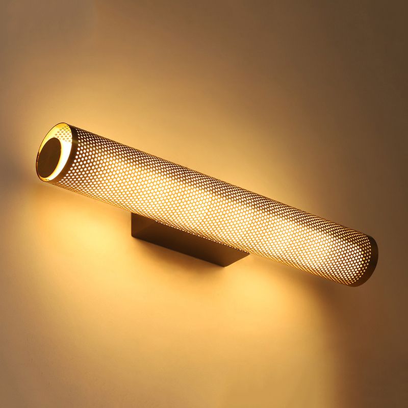 Zaid Moderne Cilinder LED Wandlamp Metaal/Acryl Messing Slaap/Woon/Badkamer