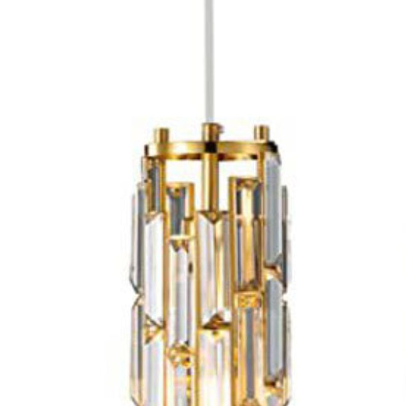 Kristy Moderne Cilinder LED Hanglamp Metaal/Crystal Zwart/Goud Slaap/Woon/Eetkamer