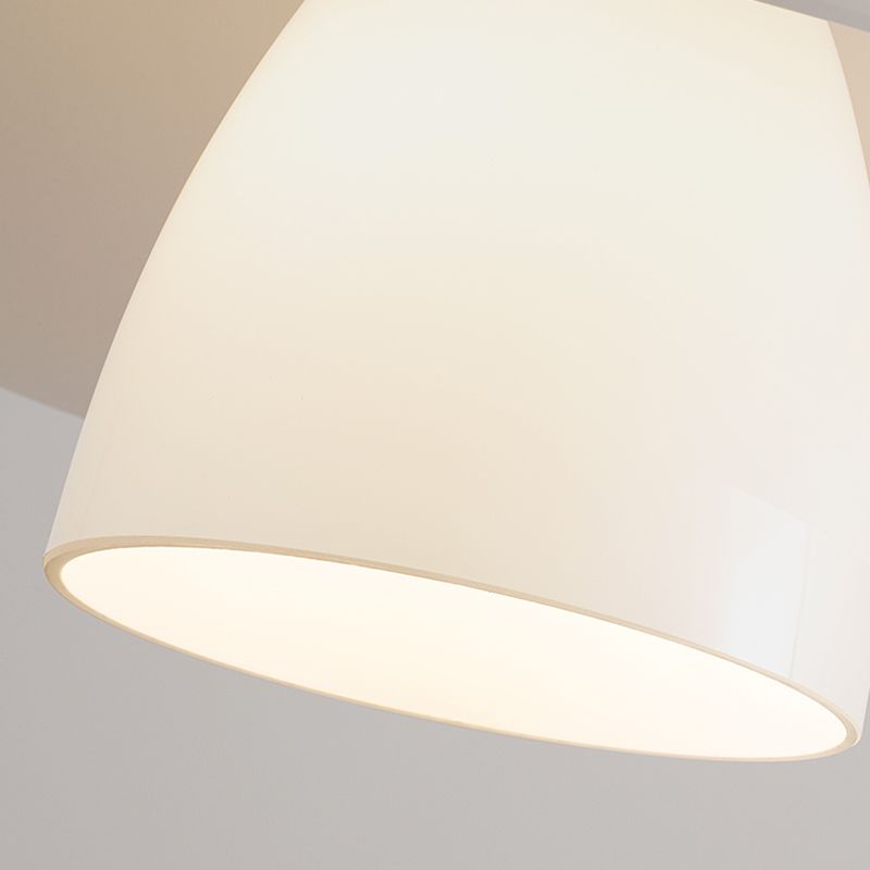 Carins Moderne LED Hanglamp Kap Metaal/Glas Wit Slaap/Woon/Eetkamer