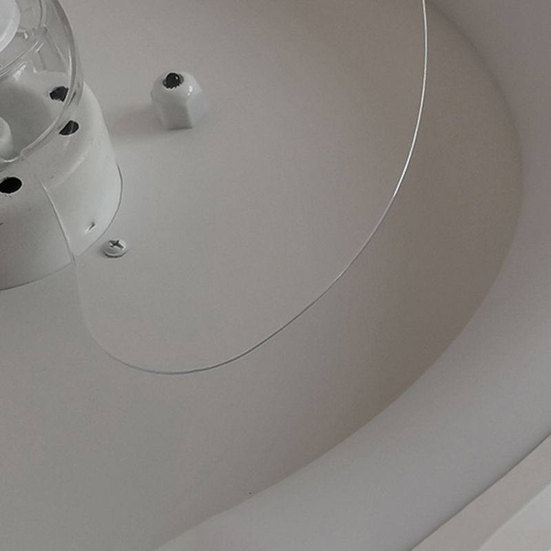 Quinn Moderne Ronde Fan LED Plafondventilator met Lamp Metaal/Acryl Wit Slaap/Woon/Eetkamer