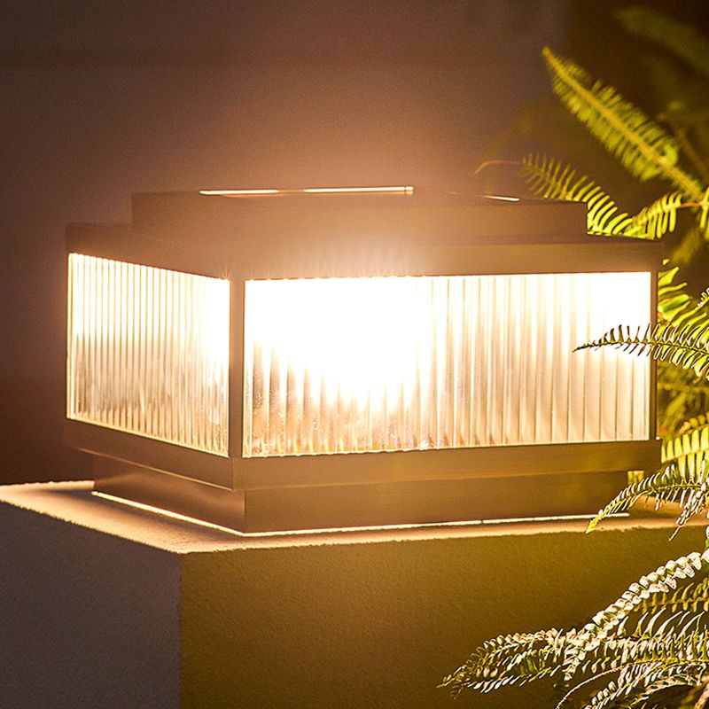 Riley Moderne LED Buitenlamp Bruin Metaal Tuin/Stoeprand/Balkon