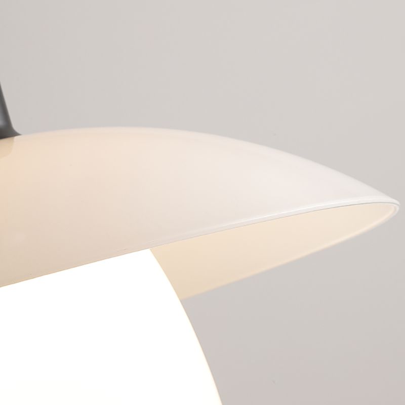 Carins Moderne LED Hanglamp Kap Metaal/Glas Wit Slaap/Woon/Eetkamer