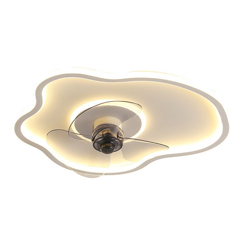 Quinn Design Fan Wolk LED Plafondlamp Metaal/Acryl Wit/Zwart Slaap/Woon/Eetkamer