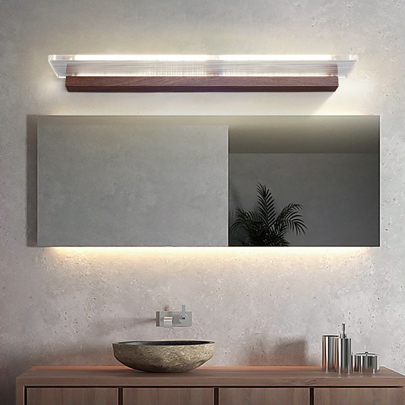 Ozawa Moderne Rechthoekig LED Wandlamp Metaal/Acryl Transparant Slaap/Woon/Badkamer