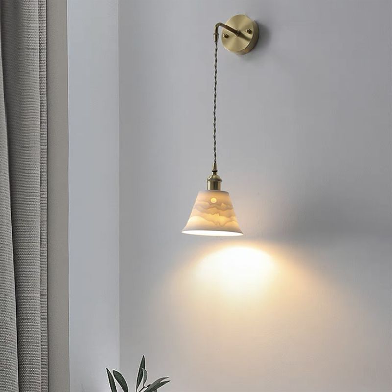 Lottie Moderne Design Kegel Wandlamp Metaal/Keramiek Slaapkamer/Eetkamer/Woonkamer