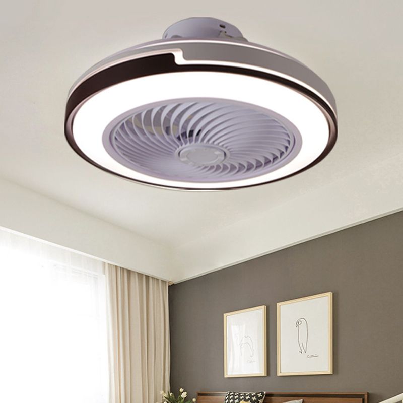 Quinn Moderne Design LED Plafondventilator met Lamp Zwart-Wit  Koffie-Wit Woonkamer/Eetkamer