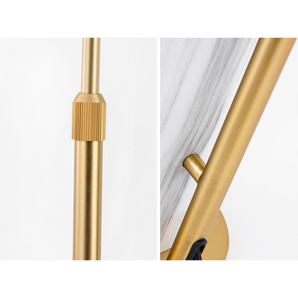 Salgado Moderne Design LED Minimalistische Gouden Vloerlamp Metaal Marmer Woon/Eet/Slaapkamer
