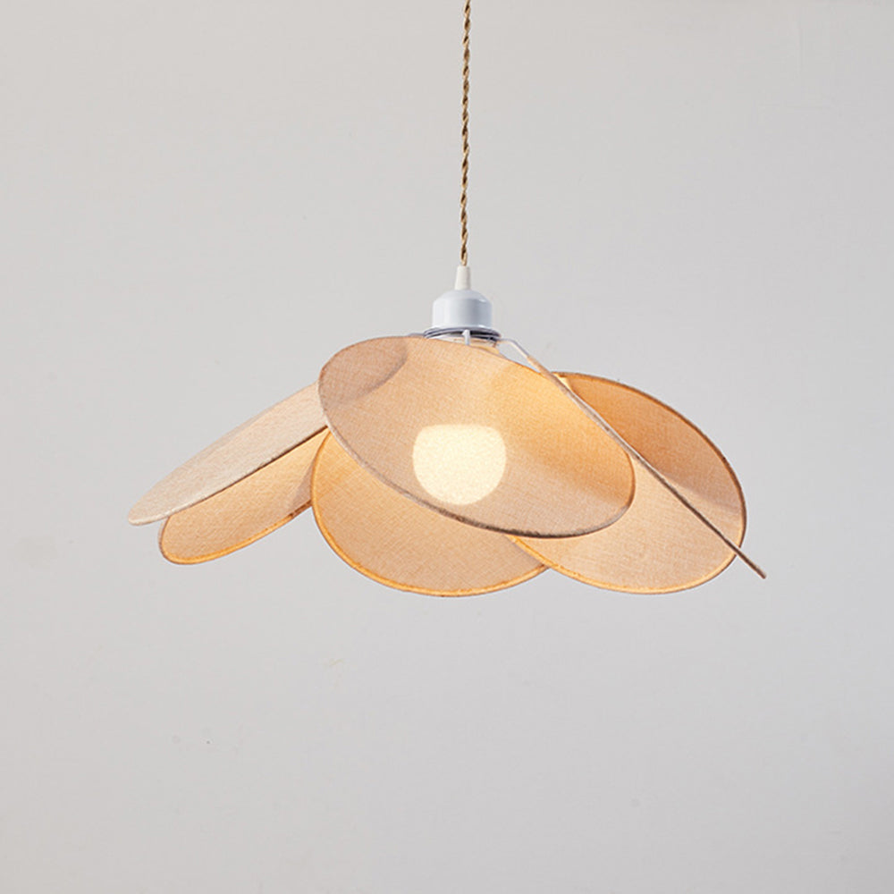 Renée Design LED Hanglamp Oranje/Bruin/Beige Metaal/StofWoon/Slaapkamer