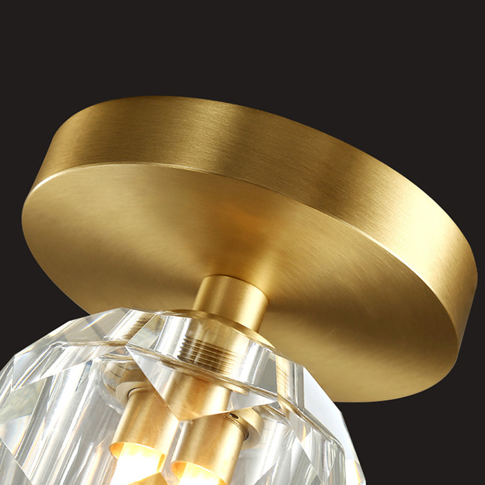 Kirsten Moderne Design LED Luxe Diamant Metaal/Acryl Plafondlamp Goud Gang/Studeerkamer