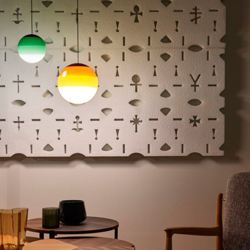 Hailie Moderne Design Kleurrijke Glas Bellen Hanglamp Metaal/Glas Woonkamer