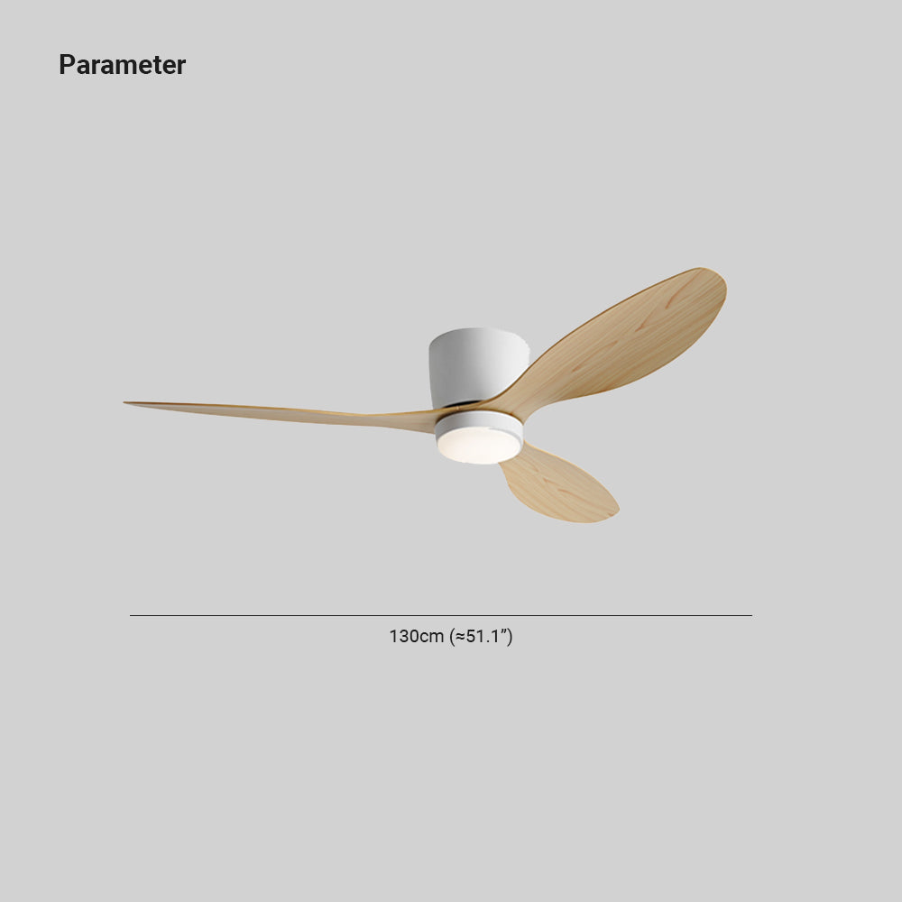 Walters Moderne Plafondventilator met Lamp Metaal/Acryl/Hout Zwart/Wit/Hout Slaap/Woon/Eetkamer