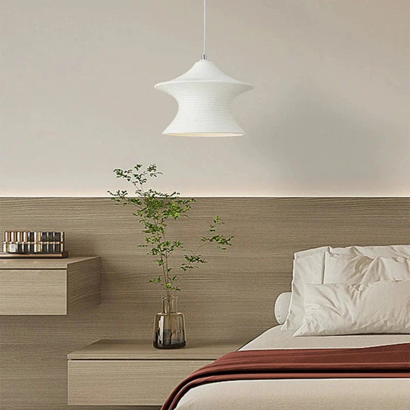 Hailie Minimalistisch Art Hanglampen Hars Wit/Beige Slaapkamer/Studiezaal