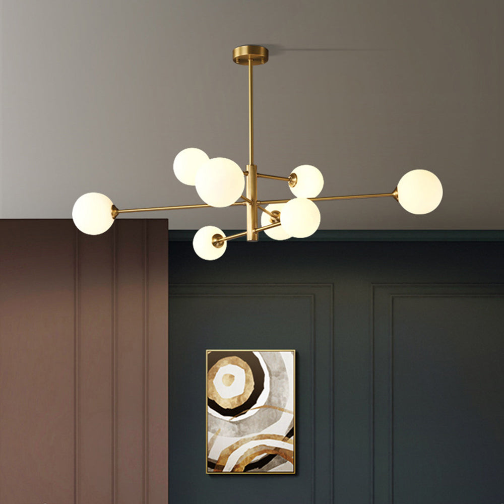 Valentina Moderne LED Hanglamp Metaal/Glas Copper/Black Slaap/Woon/Eetkamer