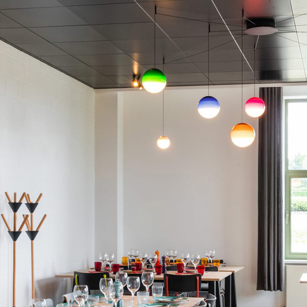 Hailie Moderne Design Kleurrijke Glas Bellen Hanglamp Metaal/Glas Woonkamer