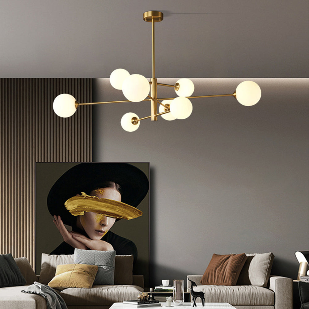 Valentina Moderne LED Hanglamp Metaal/Glas Copper/Black Slaap/Woon/Eetkamer