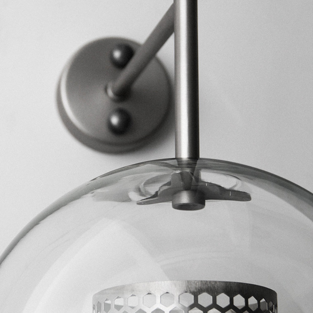 Oneal Moderne Bol LED Wandlamp Metaal/Glas Silver/Goud Slaap/Woon/Eetkamer