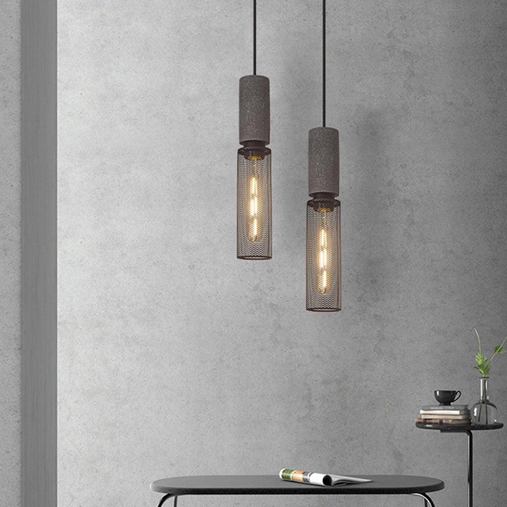 Zaid Industriële Design Cilindervormige Hanglamp Cement/Metaal/Steen Eetkamer/Bar