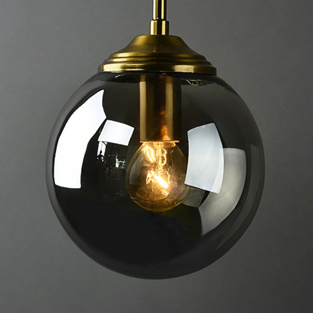 Valentina Moderne Wandlamp Globe Metaal/Glas Grijs/Amber/Duidelijk/Wit Woon/Bedkamer