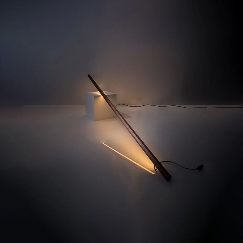 Ozawa Moderne Design LED Minimalistische Lineaire Vloerlamp Hout/Acryl Woonkamer/Bedkamer