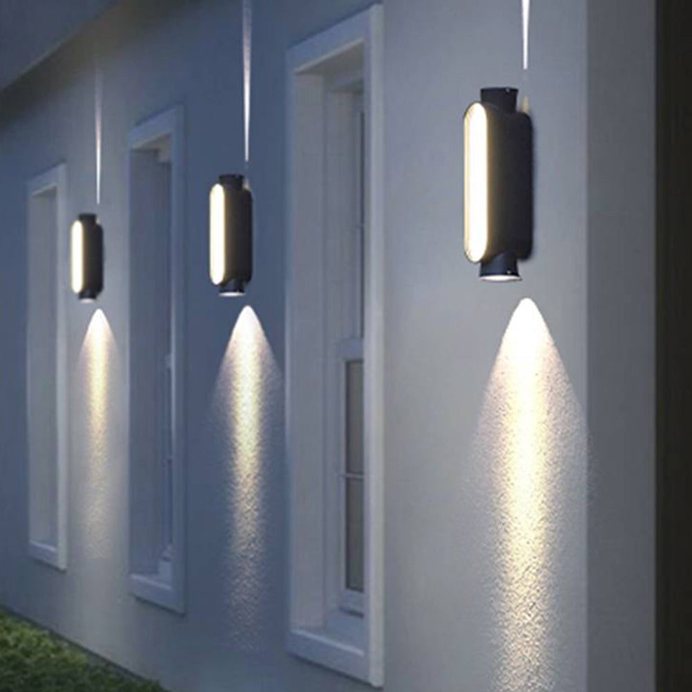 Pena Moderne Design LED Buitenlamp Metaal Acryl Zwart/Wit Buiten