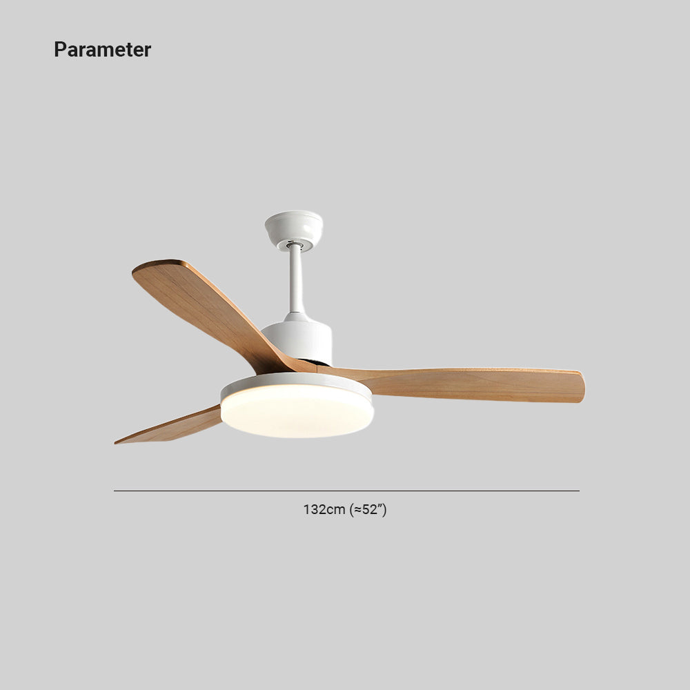 Haydn Moderne Design LED Plafondventilator met Lamp Hout/Wit Zomer Woonkamer/Eetkamer