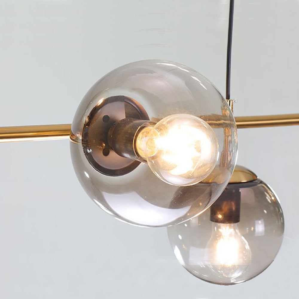 Valentina Moderne Bubbel Hanglamp Metaal/Glas Goud Woonkamer/Slaapkamer