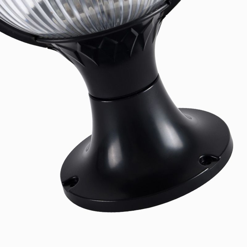 Hailie Moderne Bol LED Buitenlamp Zonne Metaal Zwart Tuin/Stoeprand/Balkon