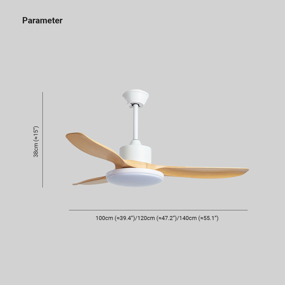 Haydn Moderne Plafondventilator met Lamp Metaal/Acryl Hout/Zwart/Wit/Grijs Slaap/Woon/Eetkamer