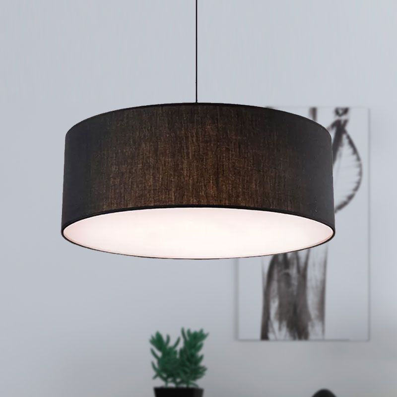 Renée Moderne Design LED Hanglamp Stof Zwart Woonkamer Slaapkamer