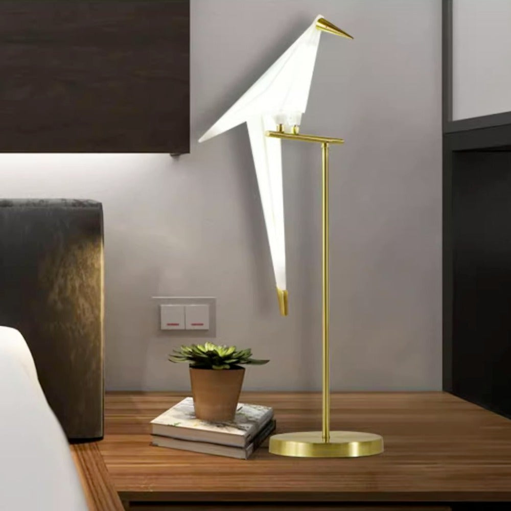 Clifford Design Bird LED Vloerlamp Goud Metaal Acryl Kinderkamer