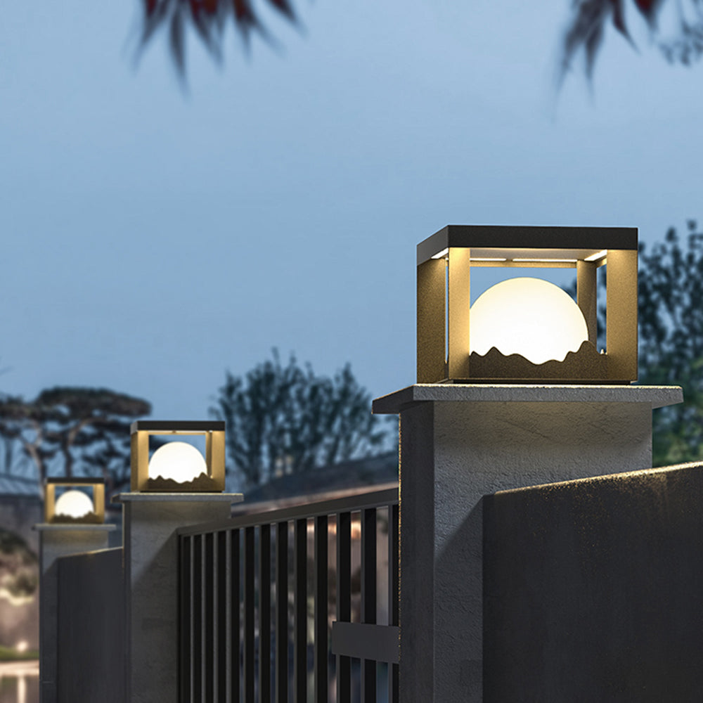 Riley Moderne LED Buitenlamp Zwart Metaal/Acryl Stoeprand/Balkon