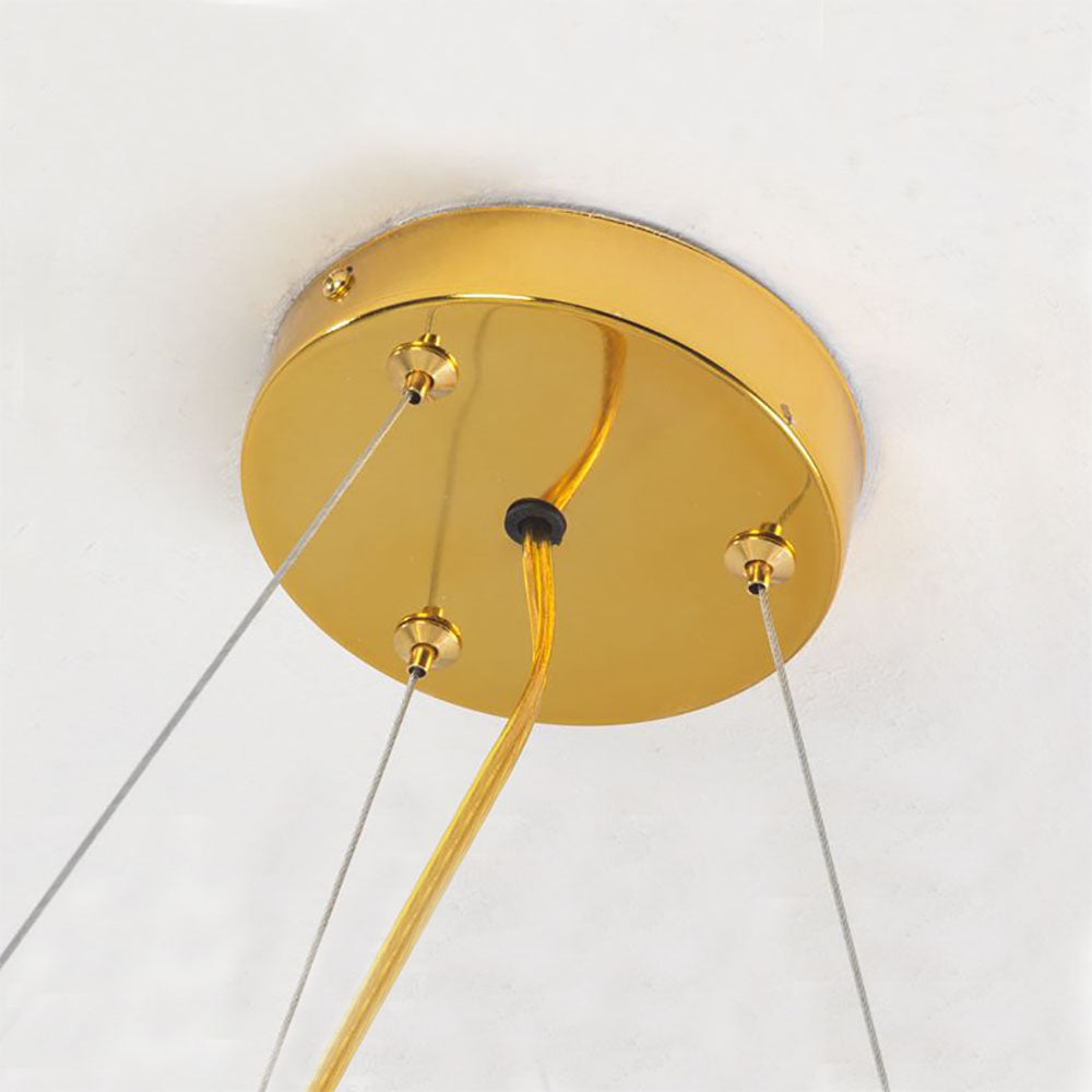 Valentina Moderne Gouden Bellen Hanglamp Metaal/Glas Woonkamer/Slaapkamer
