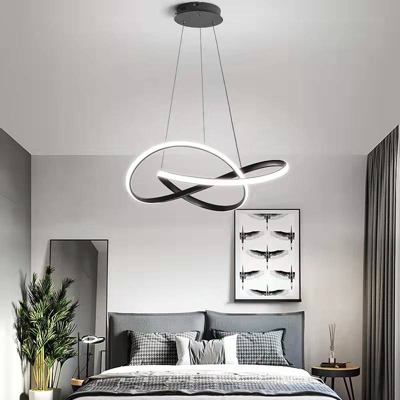 Louise Moderne Design LED Hanglamp Acryl/Metaal Zwart/Wit Eet/Slaap/Woonkamer