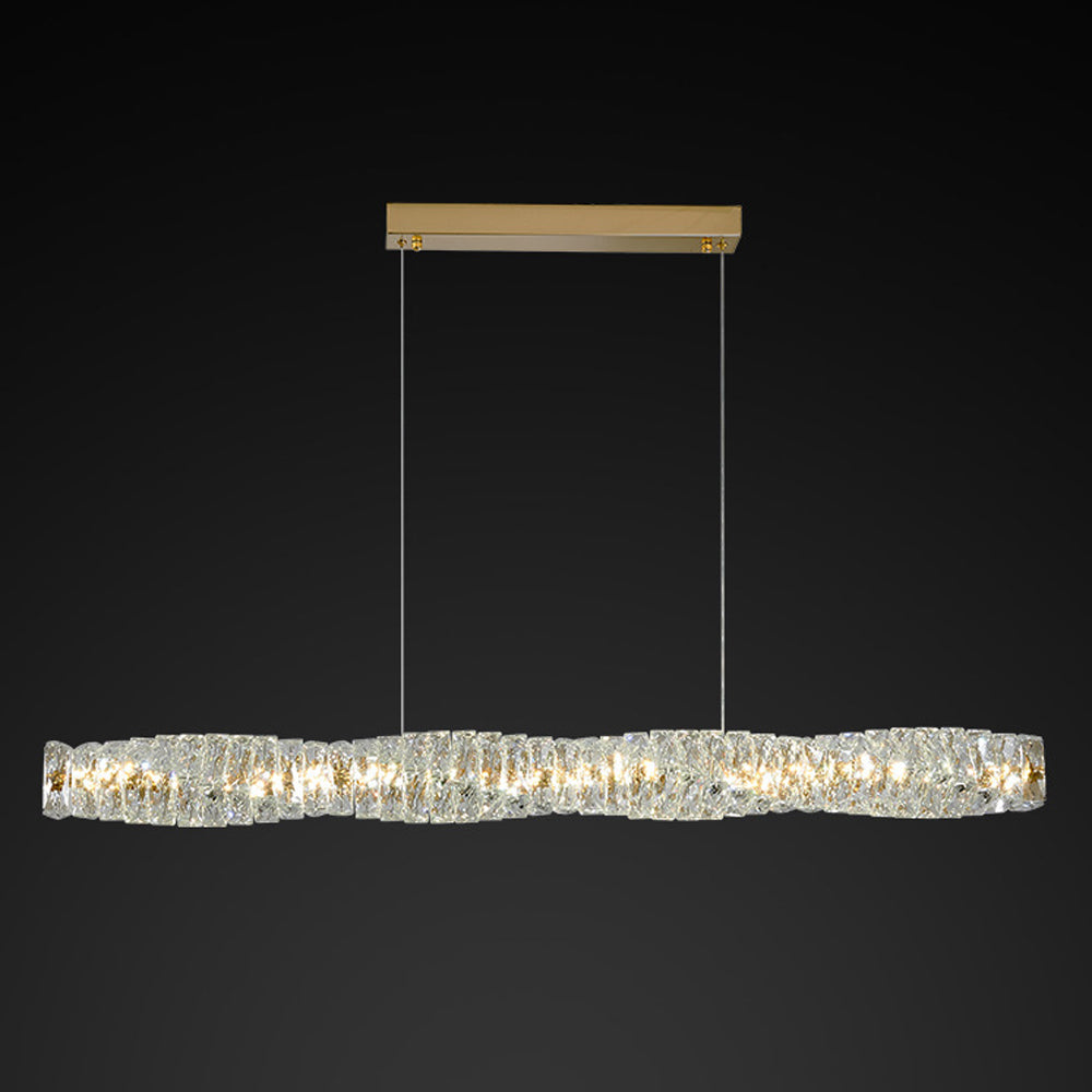 Kristy Mderne Cilindrisch LED Hanglamp Metaal/Crystal Goud/Silver Slaap/Woon/Eetkamer