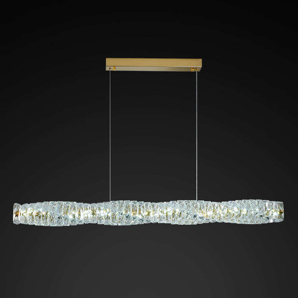 Kristy Mderne Cilindrisch LED Hanglamp Metaal/Crystal Goud/Silver Slaap/Woon/Eetkamer