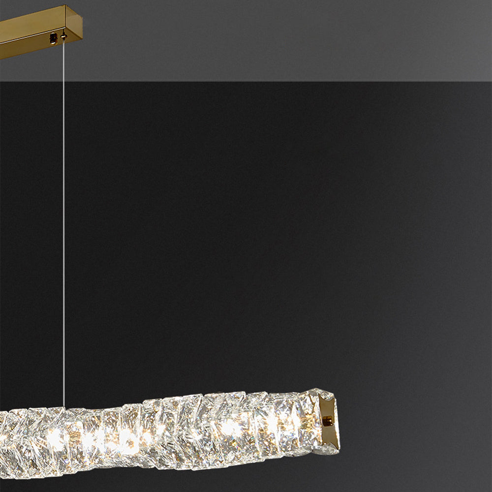 Kristy Mderne Cilindrisch LED Hanglamp Metaal/Crystal Goud/Silver Slaap/Woon/Eetkamer