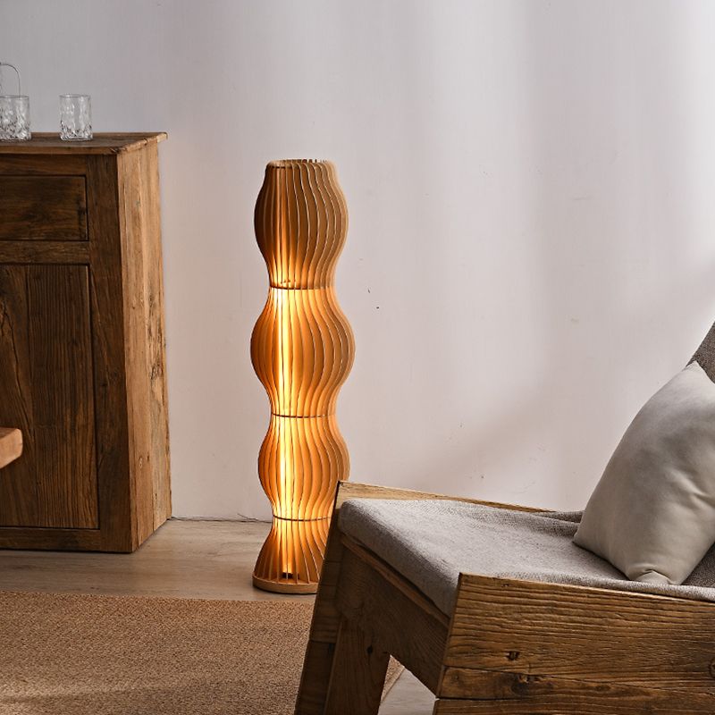 Ozawa Modern Design LED Vloerlamp Uniek Houten Creatief Woonkamer