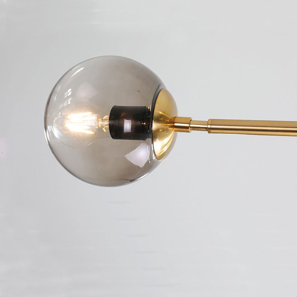 Valentina Moderne Bubbel Hanglamp Metaal/Glas Goud Woonkamer/Slaapkamer