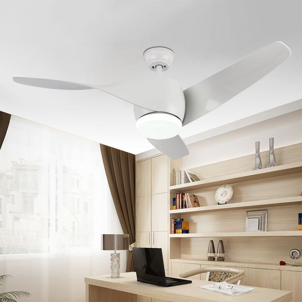 Garner Moderne Design Basis LED Plafondventilator met Lamp Metaal/Acryl Zwart/Wit/Bruin/Groen Woonkamer/Eetkamer