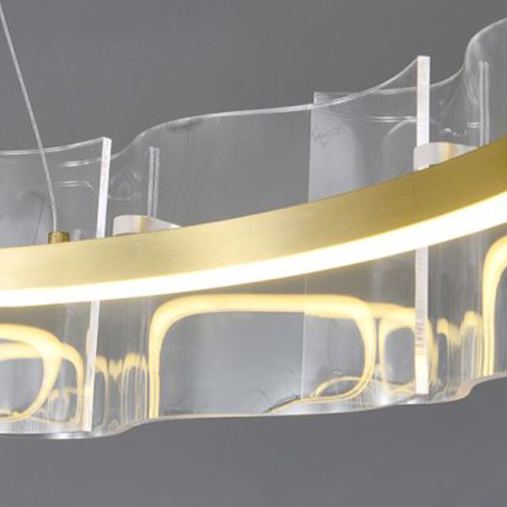 Evette Moderne Design LED Hanglamp Creative Ring Metaal/Arcylische Goud Woon/Slaapkamer