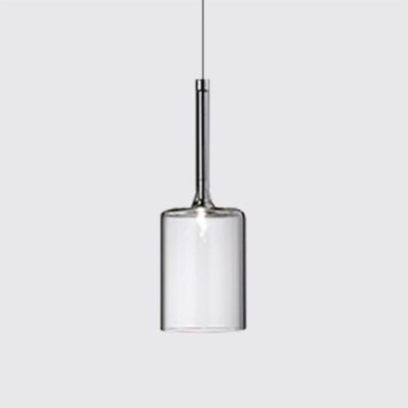 Hailie Moderne Design LED Hanglamp Glas Rood Grijs Woonkamer