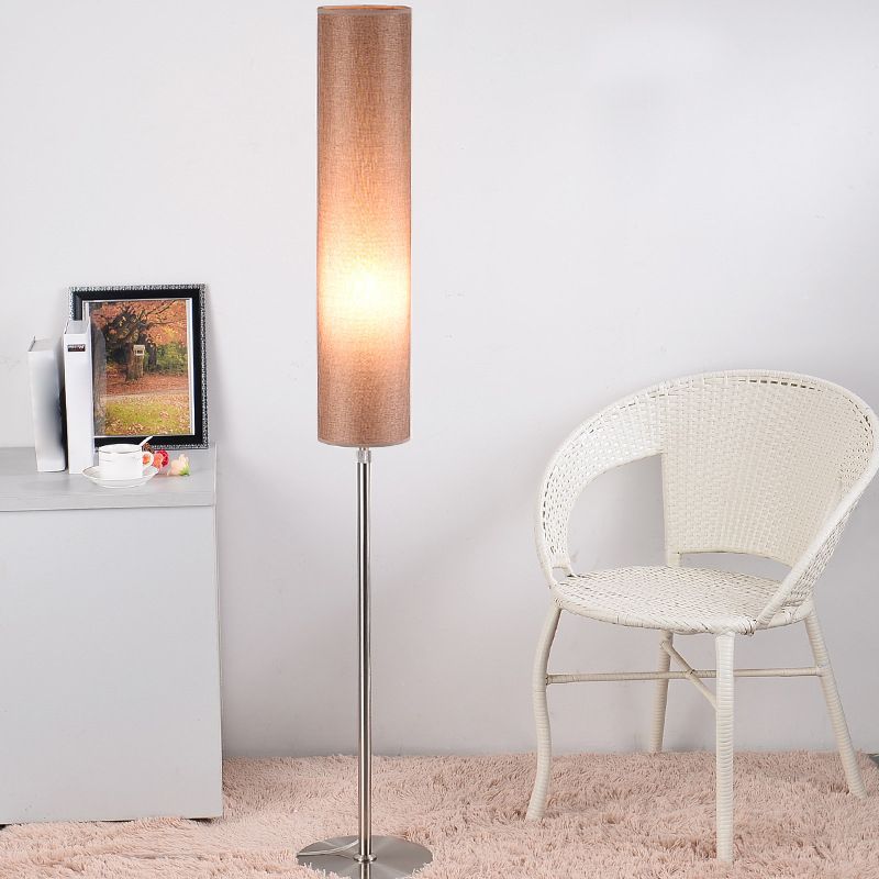 Renée Moderne Design Cilinder Stoffen Metalen Vloerlamp Wit/Rood/Bruin/Koffie Slaapkamer/Kinderkamer/Woonkamer